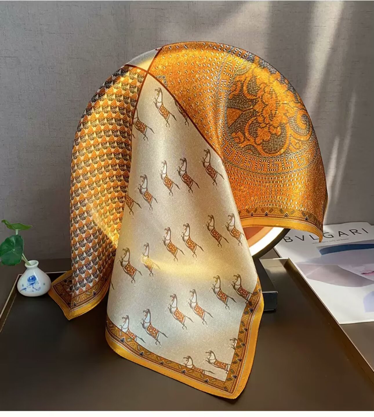 High-end Headscarf Versatile Neck Scarf Hairband Accessory