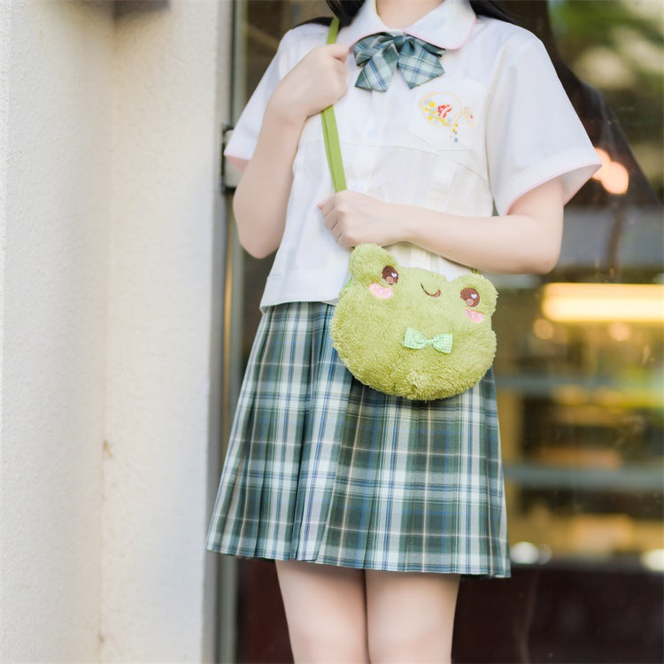 Girls Backpack Doll Frog Plush Toy Doll