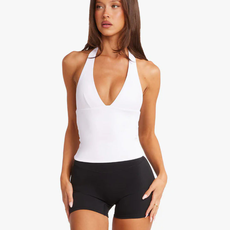 European And American-style Sexy Tight-fitting Yoga Topvest