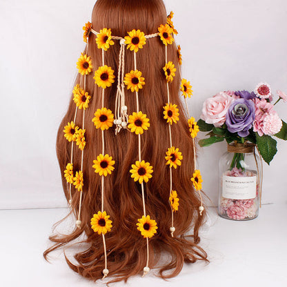 Bohemian Daisy Flower Headband