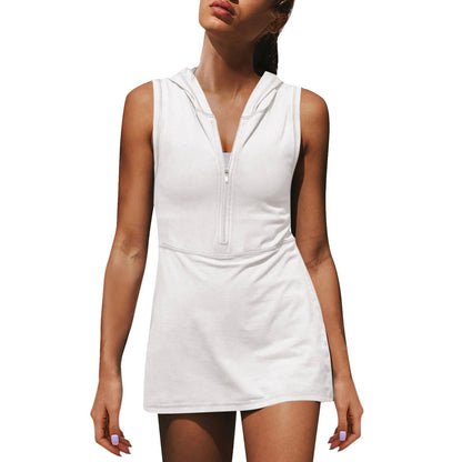 Women's Half Zipper Sports Dress