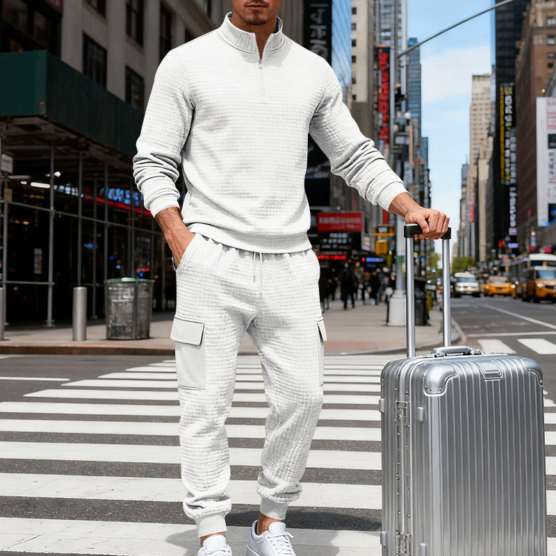 Mens Loose-Fit Casual Workwear Sports Suit