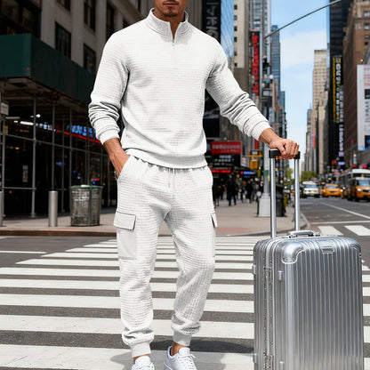 Mens Loose-Fit Casual Workwear Sports Suit