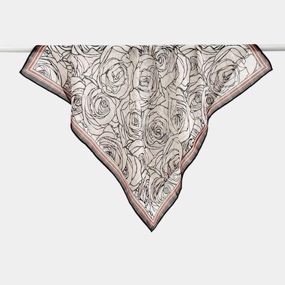 Versatile Printed Thin Square Scarf