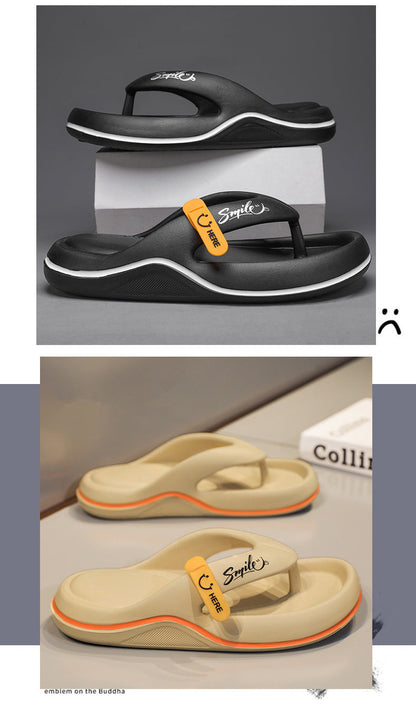 Men's Casual Flip Flops: Outer Wear, All-matching Beach Slippers