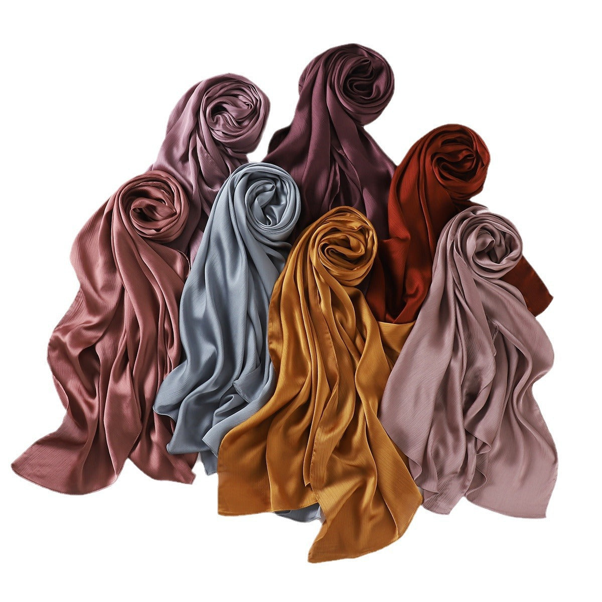 Solid-color Womens Summer Shawl Sunscreen Scarf