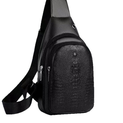 Crocodile-pattern Chest Trendy And Stylish Casual Crossbody Bag