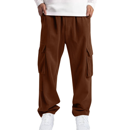 Mens Casual Sporty Corduroy Jogger Work Pants
