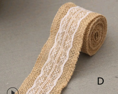 Lace Linen Roll, 5CM Wide, DIY Christmas Decor