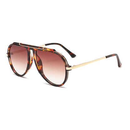 3654 Metal Double-Bridge Aviator Sunglasses Cross-Border E-Commerce Foreign Trade Amazon Fashion Uv400 Unisex