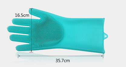 Silicone Heat-Resistant Scrubbing Gloves