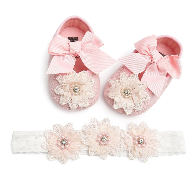 Floret lace women's baby shoes soft soled baby shoes baby shoes walking shoes princess shoes