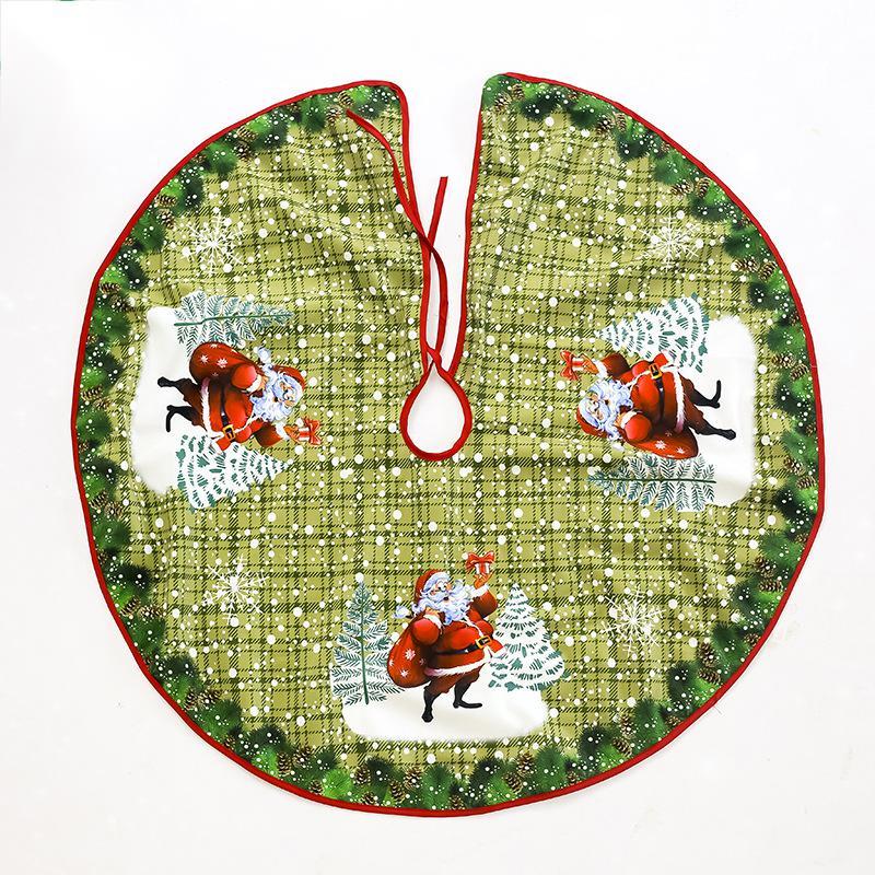 Christmas Tree Skirt Decorations Gift Scene Decor