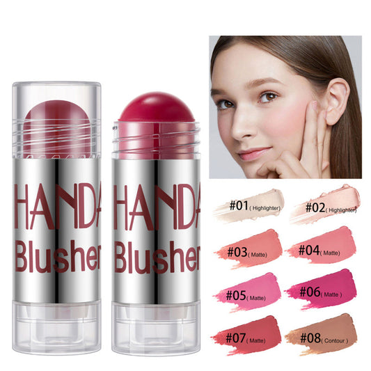 Shimmer Blush Stick: Cheek & Face Highlighter Contour Cream