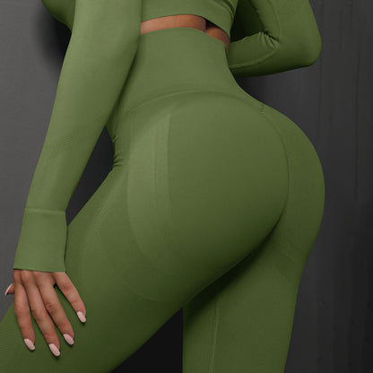 Women Seamless High Waist Yoga Pants Peach Butt Lifting Tights Running Workout Fitness Leggings