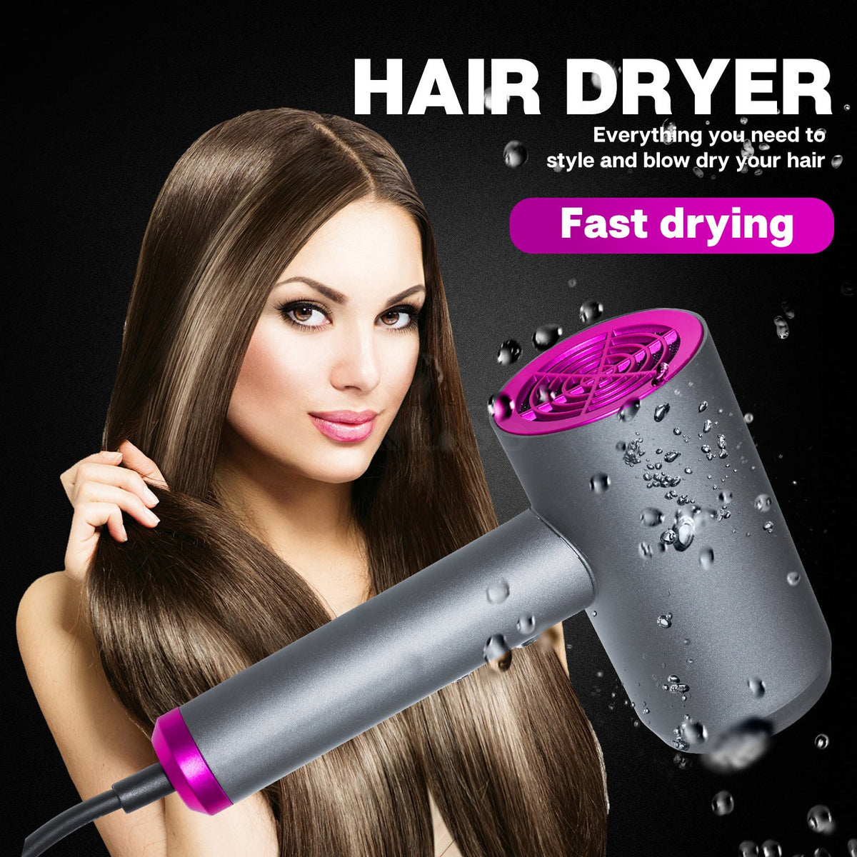 Net Red Hammer Hair Dryer Household Mute Hot And Cold Air