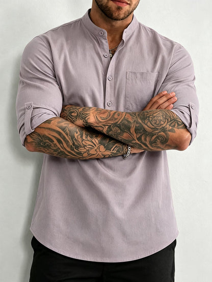 Men S 100 Cotton Mid Sleeve Shirt Built For The Outdoor Man