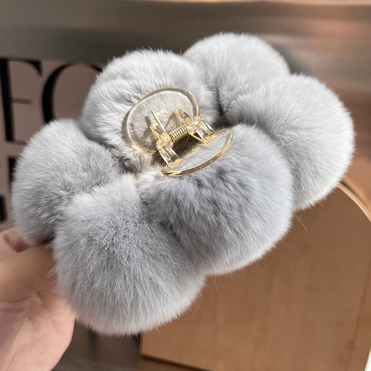 Korea Real Otter Hair Hair Clip Female