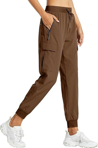 Multi Pocket Drawstring Tactical Cargo Joggers Men Outdoor Hiking Training Casual Pants