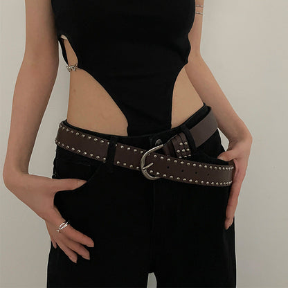 Womens Versatile Punk-style Vintage Belt