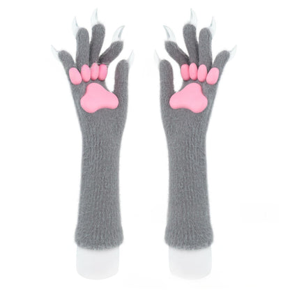 Halloween Silicone Meat Mat Long Gloves