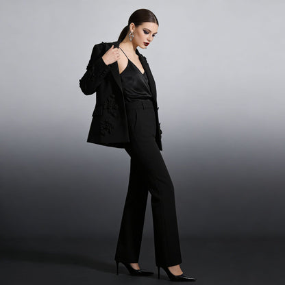 Three-dimensional Floral Blazer For Women