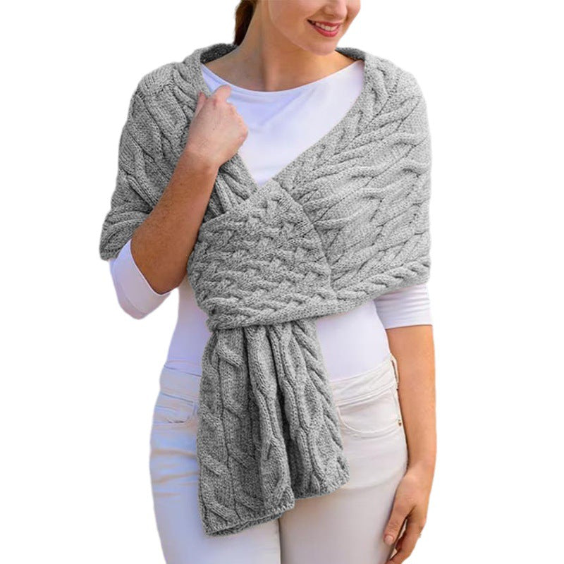 Fashionable Womens Knitted Shawl Scarf