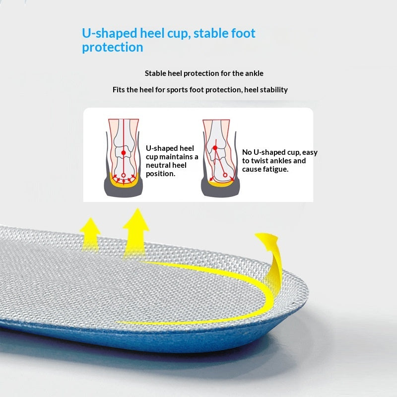 Unisex Height-increasing Shock-absorbing Insoles For Sports