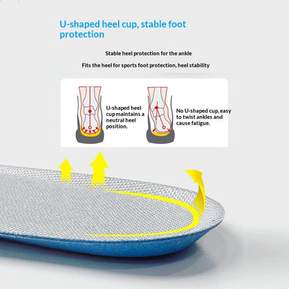 Unisex Height-increasing Shock-absorbing Insoles For Sports