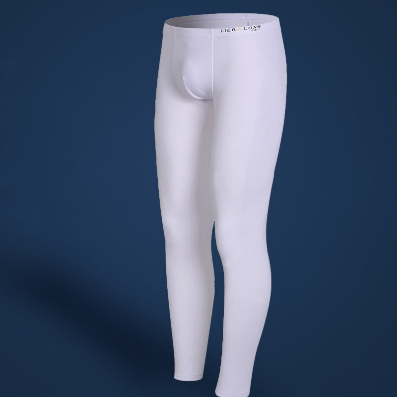Fashionable Glossy Men's Thermal Pants Long Johns