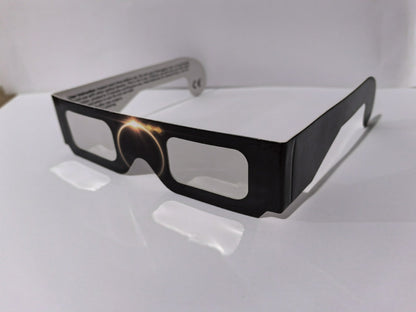 Paper-based Color-printed Frame, Silver-coated Lens Solar Eclipse Glasses
