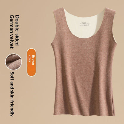 Round Neck Seamless Undershirt For Women
