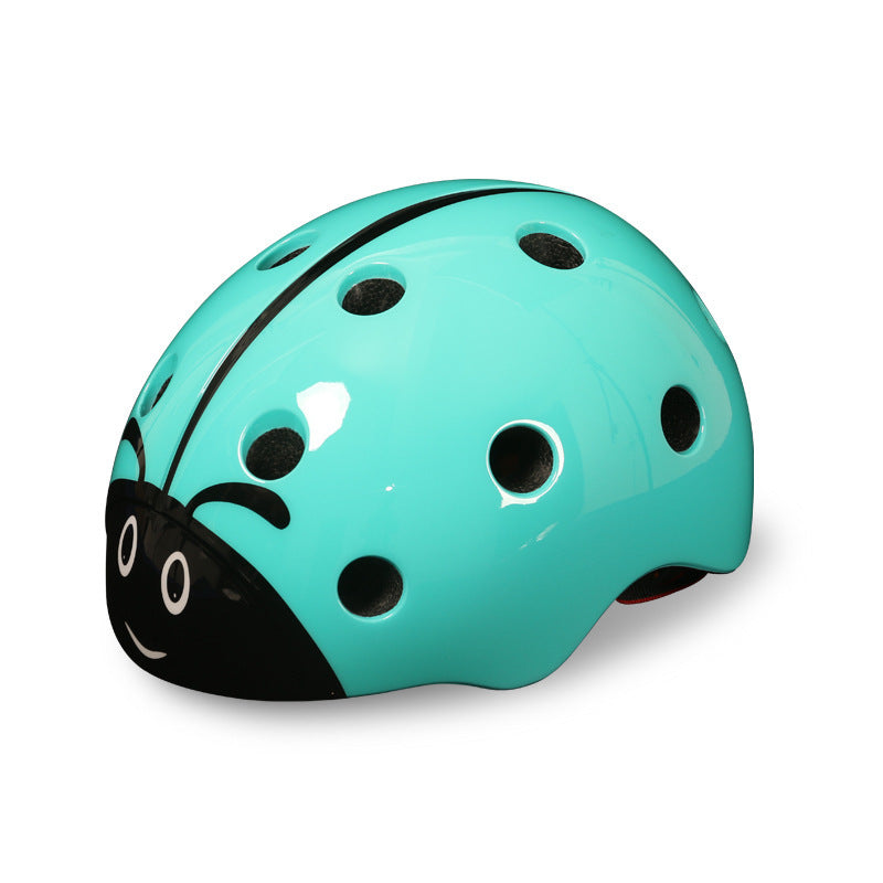 DOES NOT SHIP - Kids Riding Bicycle Safety Helmet Adjustable Lovely Ladybug Riding Helmet.