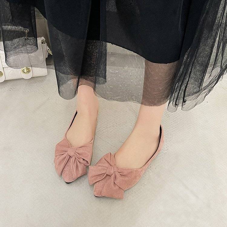 New Spring Pointed-toe Low-cut Black Flats