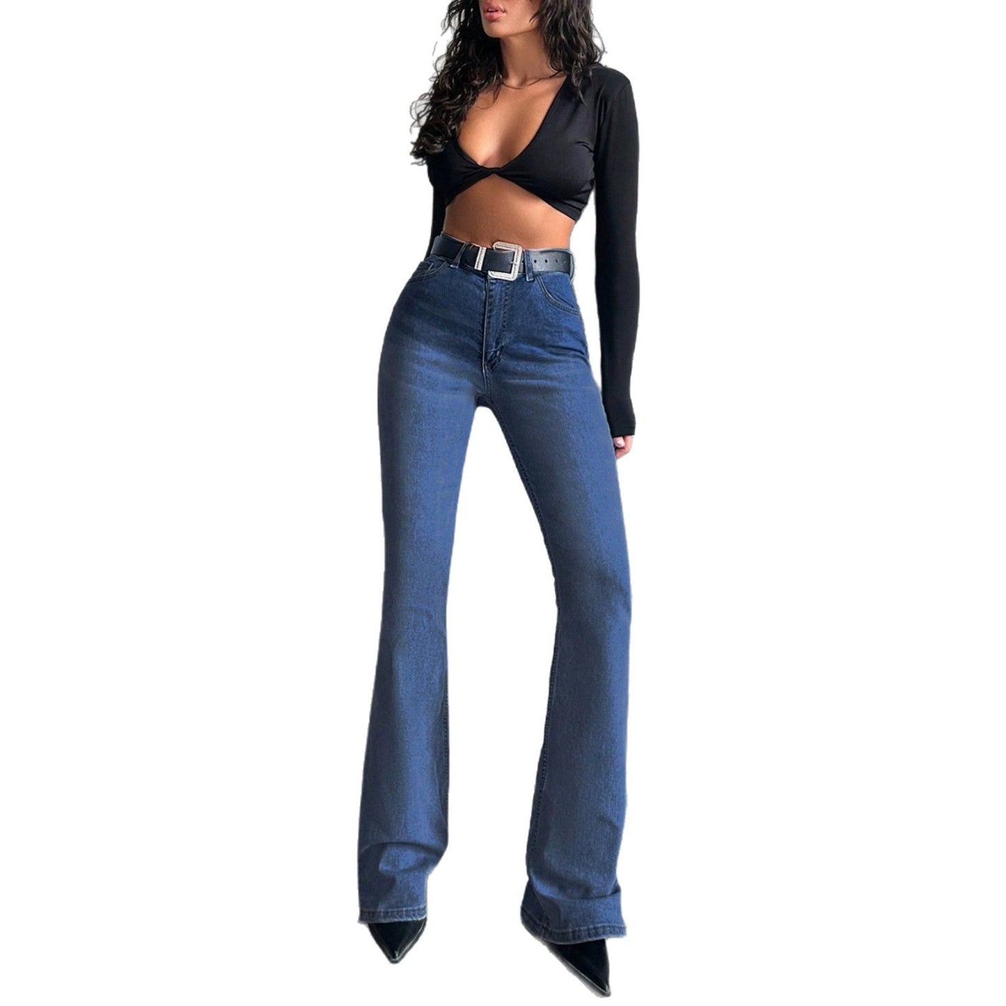 Summer Bootcut Denim Jeans Figure-flattering And Everyday Slim-fit