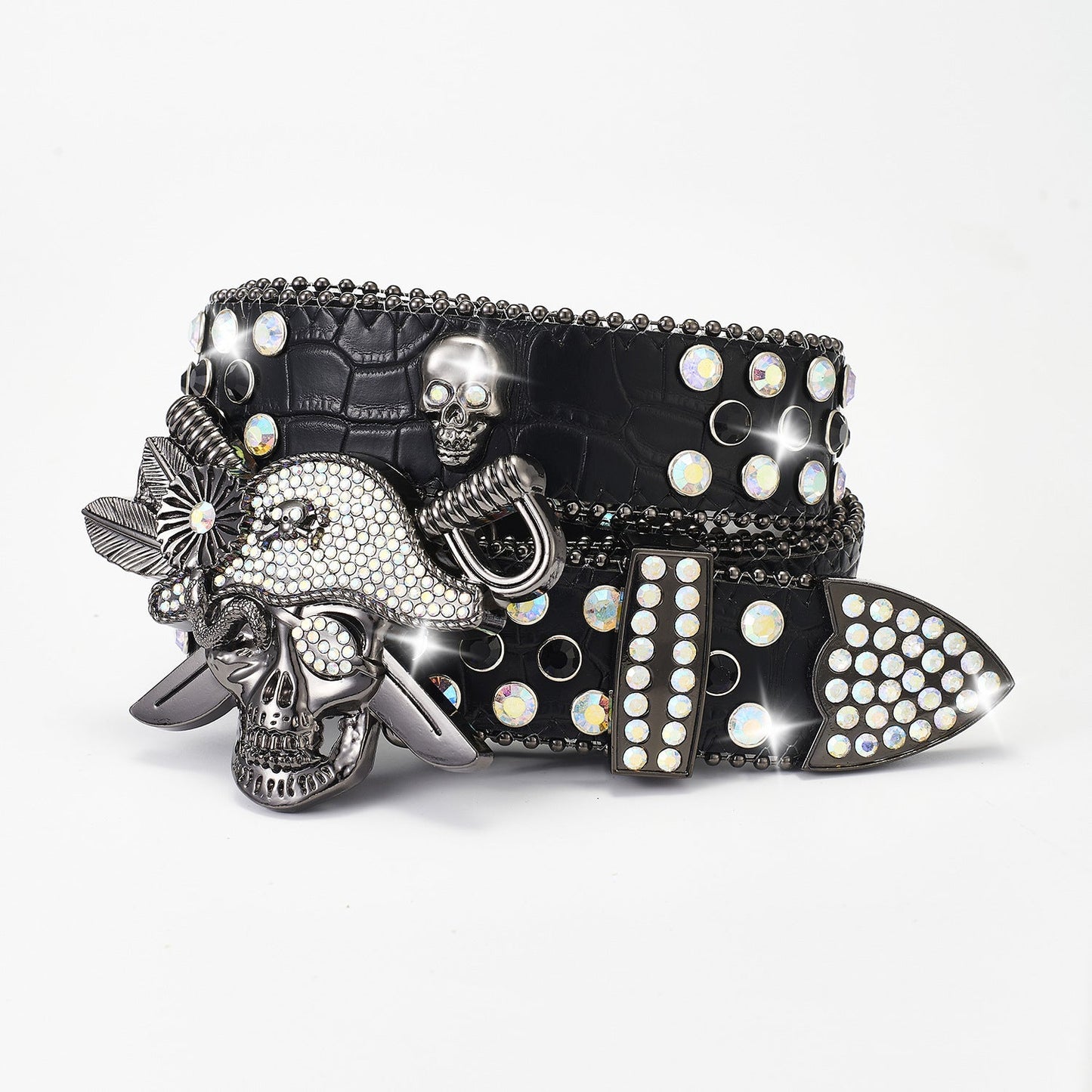 Punk Pirate Rhinestone Punk Fashion Belt