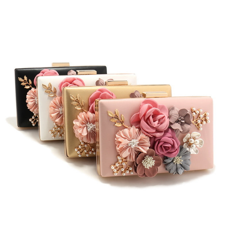 Fashionable Floral Evening Bag For LadiesElegant And Stylish Handbag For Banquets