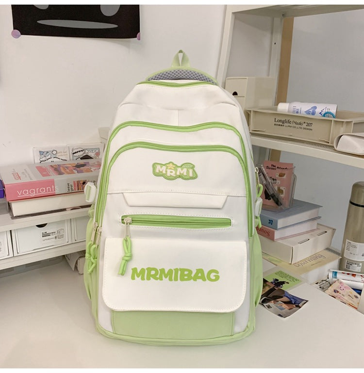 Girls' Large Capacity Backpack College Style