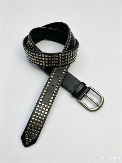 Black And White Minimalist Fashion Belt