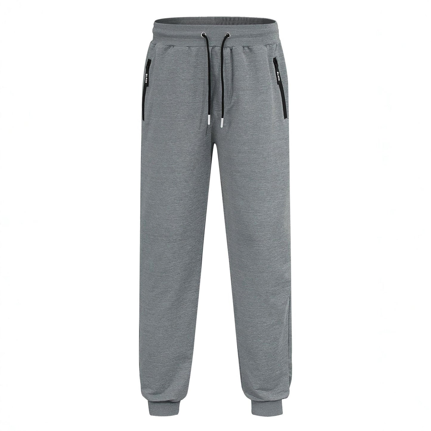 Mens Sporty Long Pants Casual Zip-cuff Sweatpants