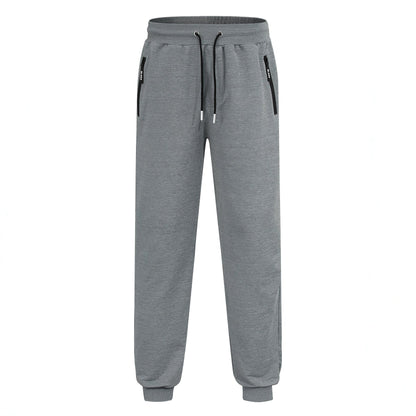 Mens Sporty Long Pants Casual Zip-cuff Sweatpants