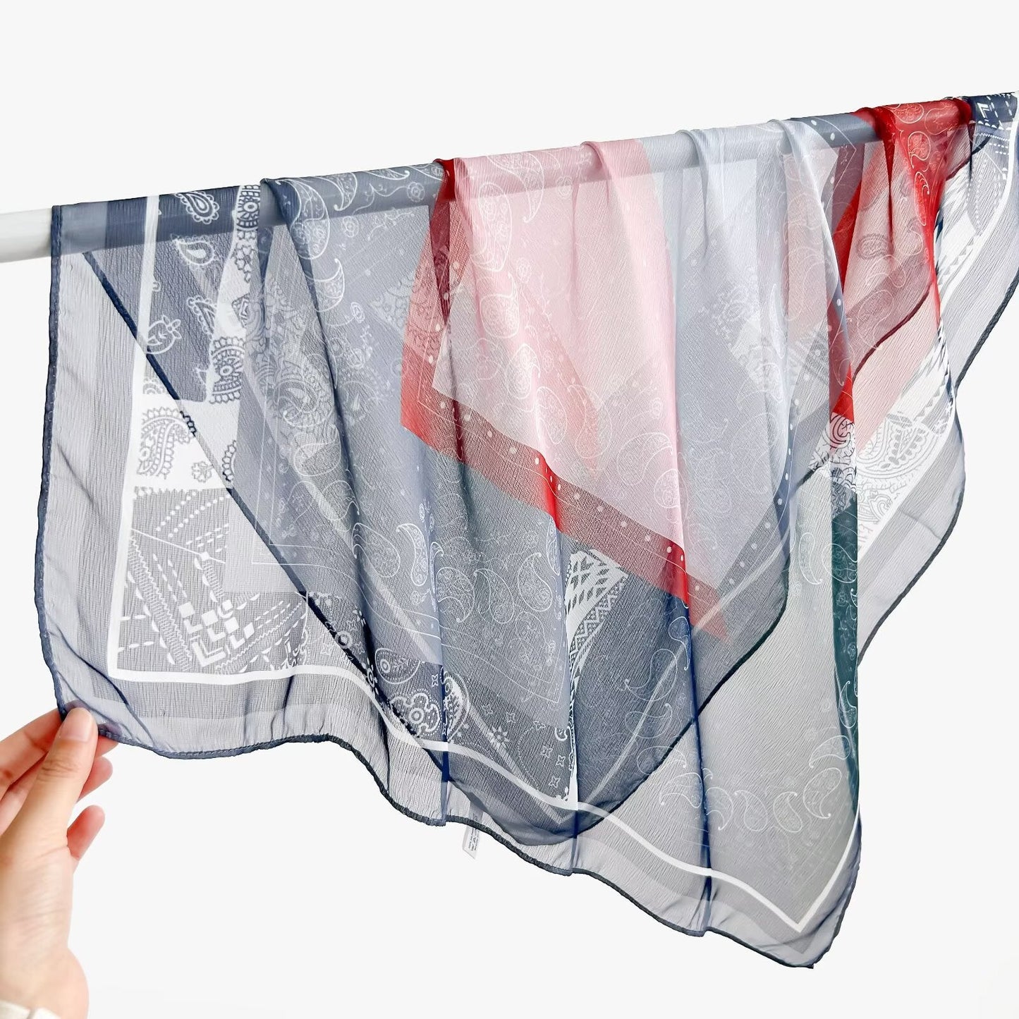 New Breathable Versatile Silk Chiffon Scarf For Women, Also Usable As A Shawl