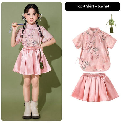 Chinese Style Design Childrens Outfit Set