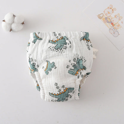 Gauze Cotton Baby's Ring Urine Training Pants Pure Diaper Pants