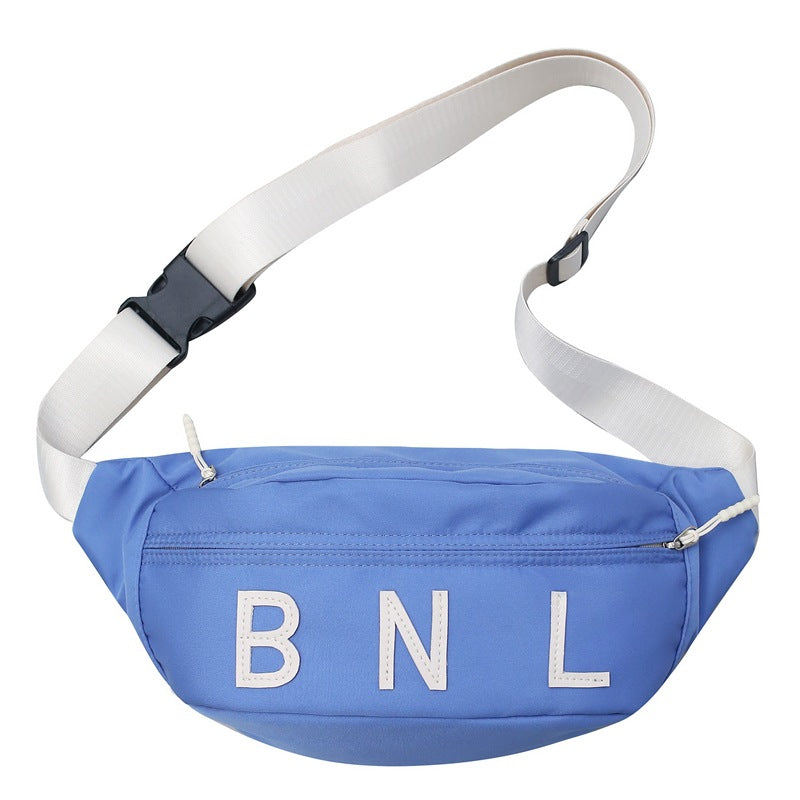 Japanese Street Fashion Chest Bag For Women 2023 New Letter Casual Small Shoulder Bag All-match Sports Shoulder Bag Cross-border