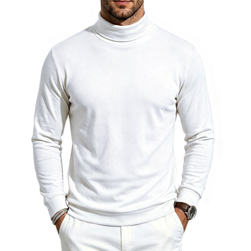 Simple Versatile Loose-fitting Skin-friendly Wool Fleece With A Turtleneck And Long Sleeves