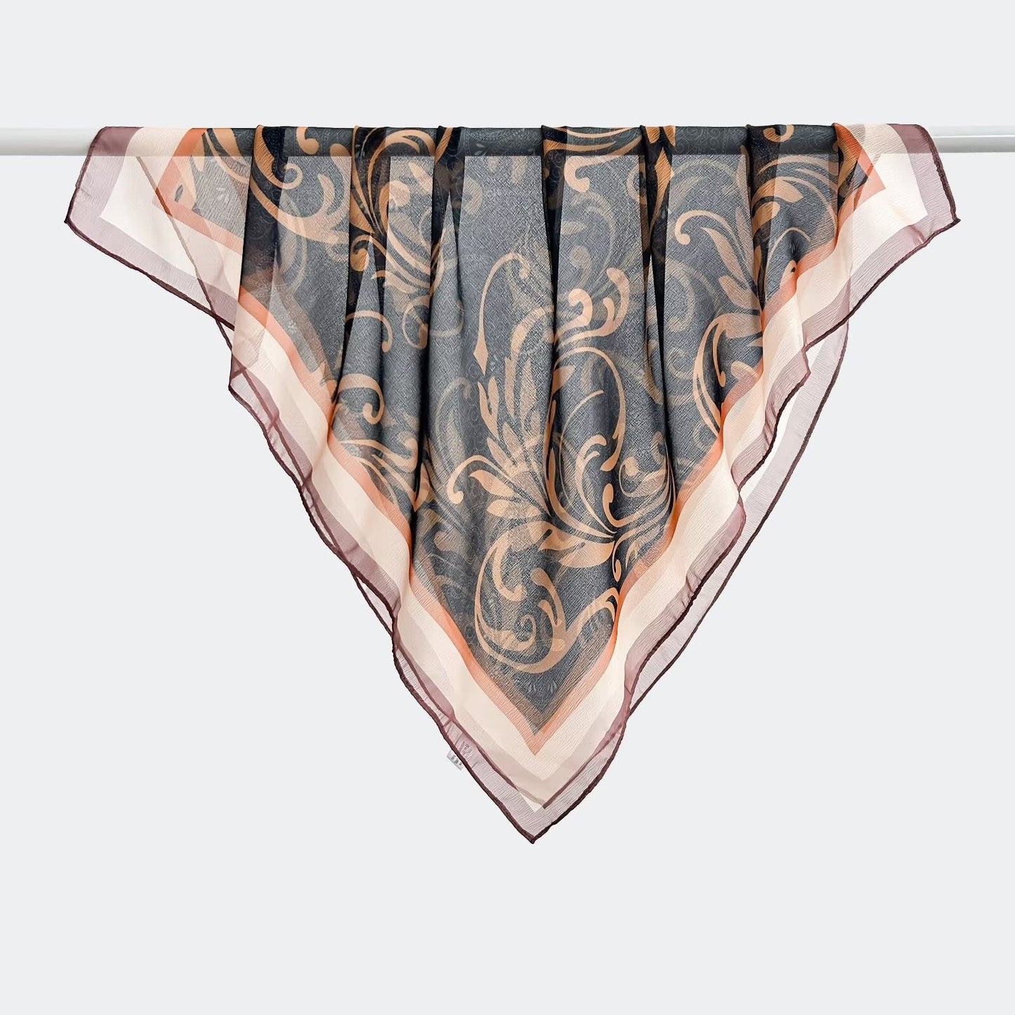 Versatile Printed Thin Square Scarf