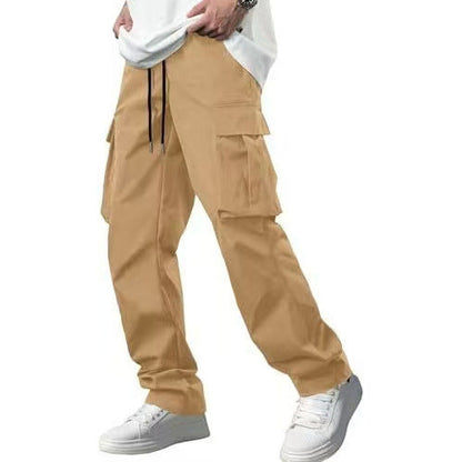 Men's Leisure Cargo Drawstring Pants