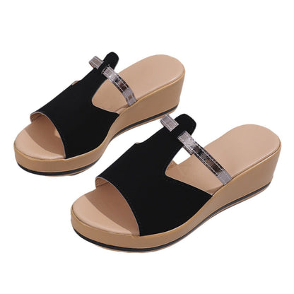Women's Summer Peep-toe Wedge Sandals