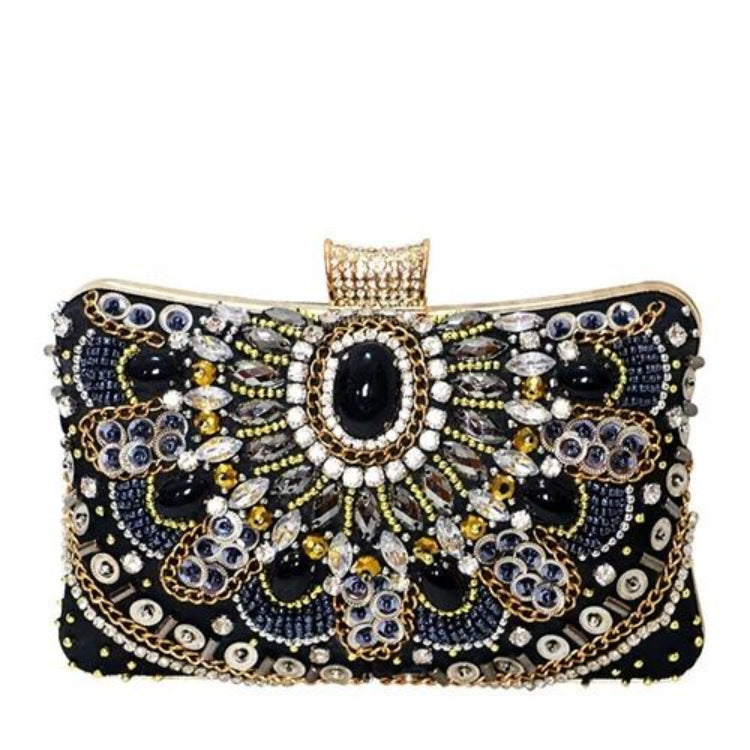 Heavy Industry Pearl-Embroidered Evening Clutch For Women Wedding Bag